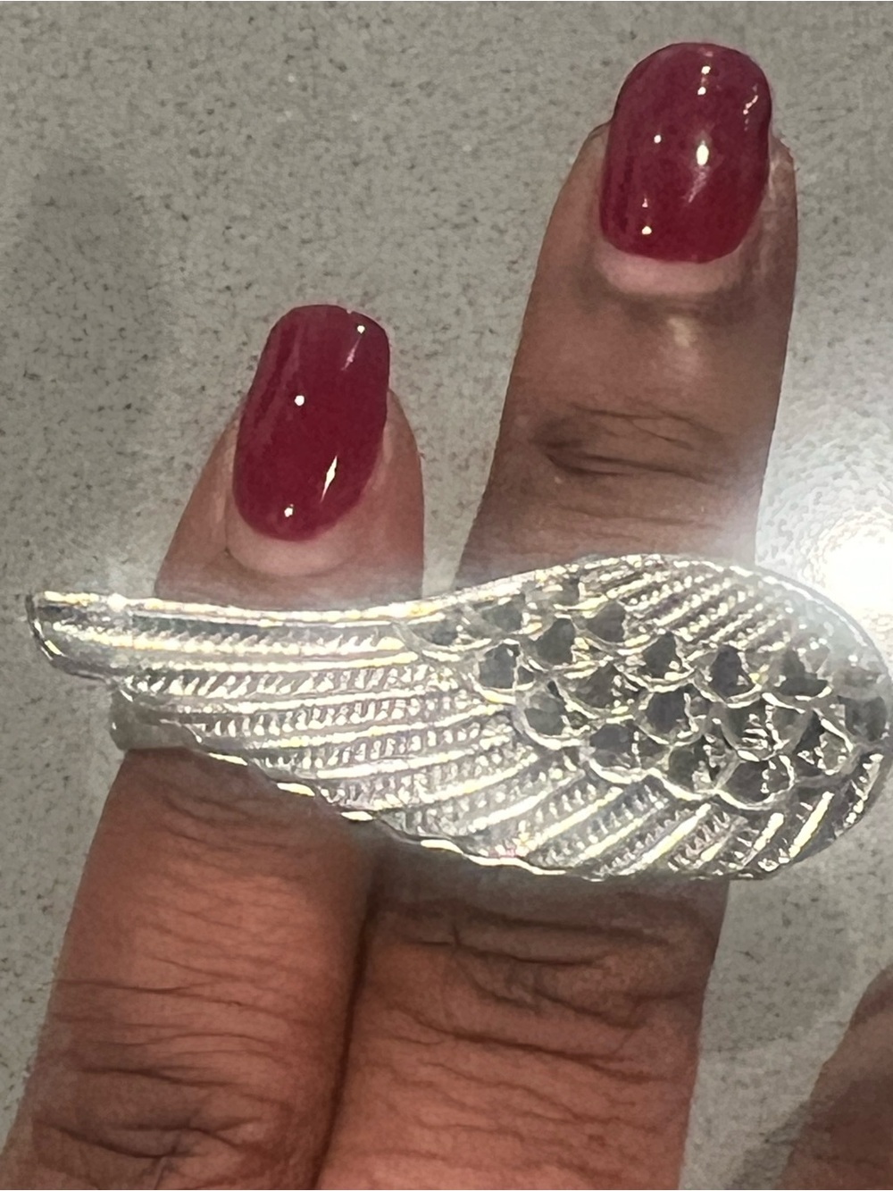 Silver Wing Statement Ring - Silver